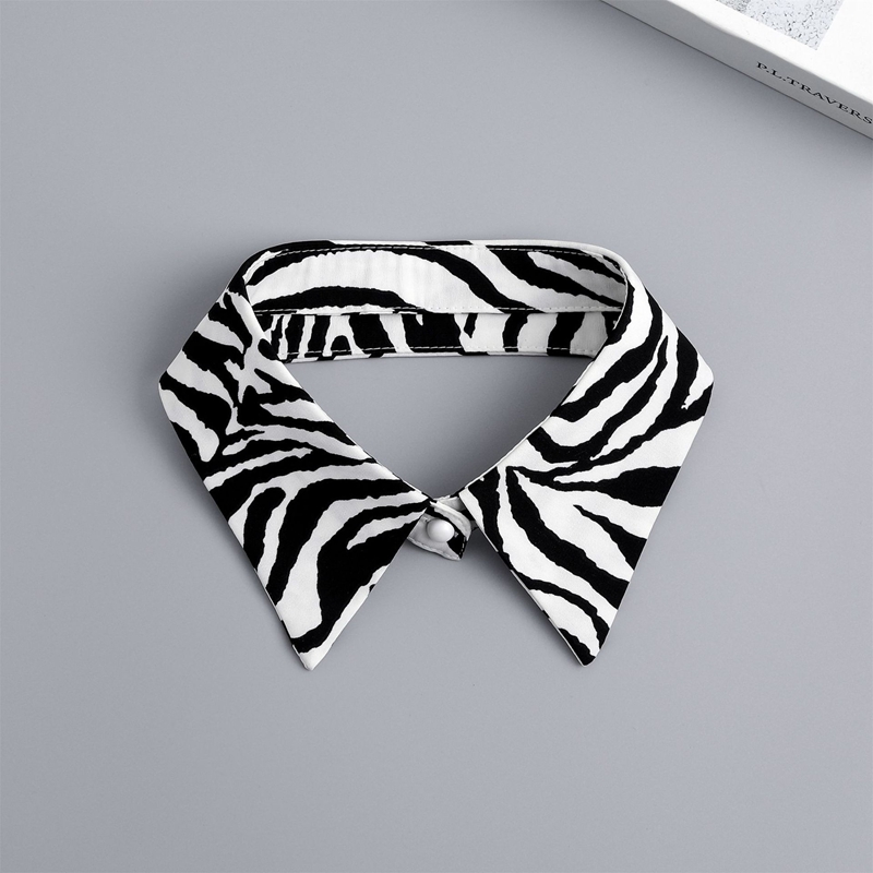 Shirts - Cuello Falso Desmontable a Rayas de