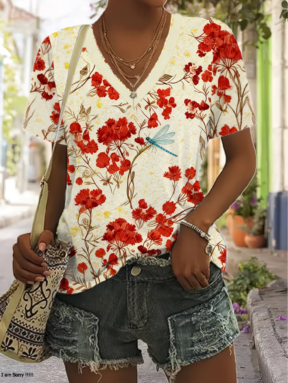 Vintage Hawaiian Floral Shirt - Camiseta de Verano para Mujer, Estampado