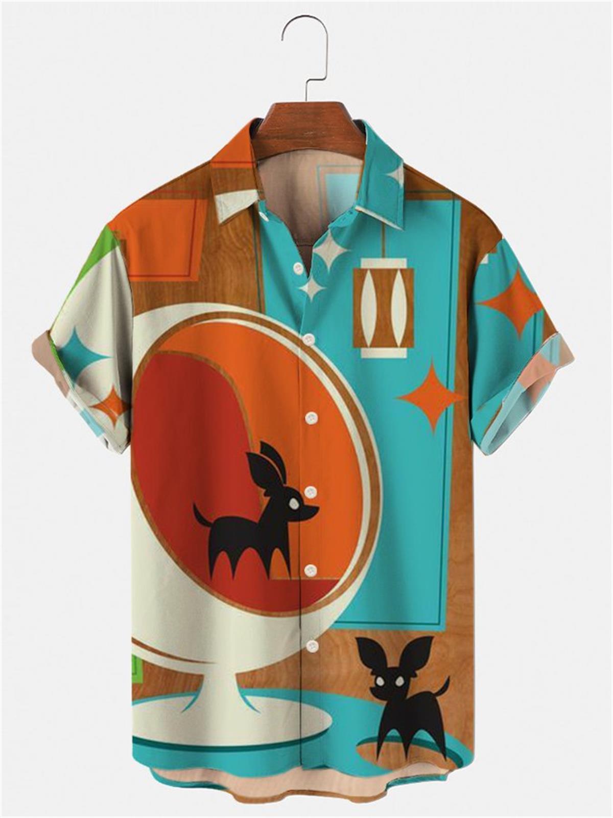 Vintage Hawaiian Floral Shirt - Camiseta Hawaiana para Hombre, Camisa Floral