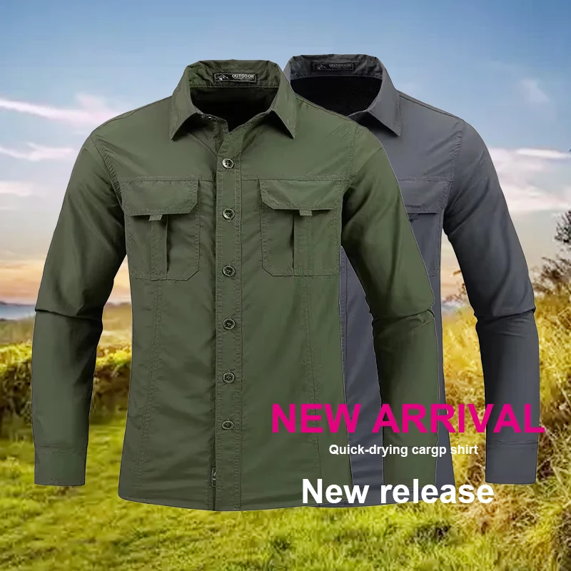 Camisa ligera de secado rápido - Tactical Military Shirt Cargo reseña y precio