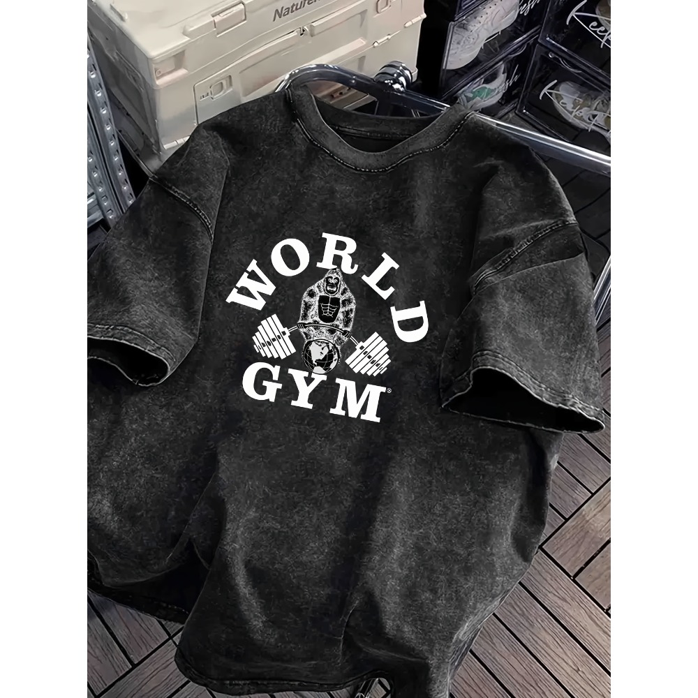 Camiseta Vintage de Gimnasio c - Acid Wash Vintage Graphic T Shirt reseña y precio