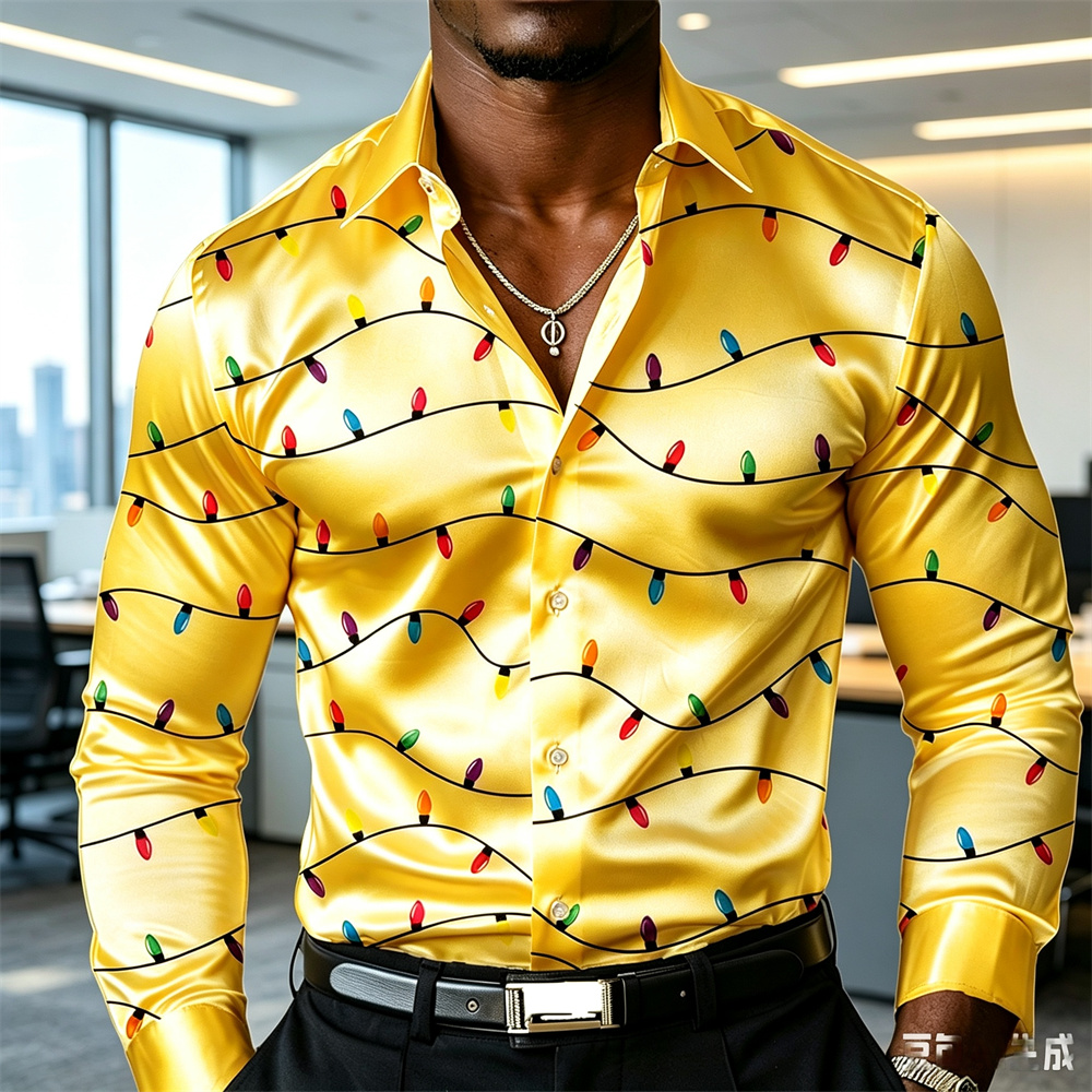 Camisa de hombre estilo faroli - Mens Satin Silk Dress Shirt reseña y precio