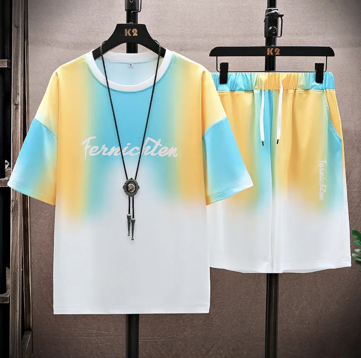 Nuevo conjunto de seda helada  - T-Shirts reseña y precio